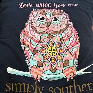 Simply southern Love Who You Are owl shirt long sleeve